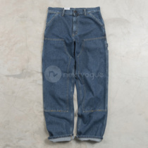 (NextVogue) carhartt wip double knee pant straight cylinder heavy lbs casual workwear pants