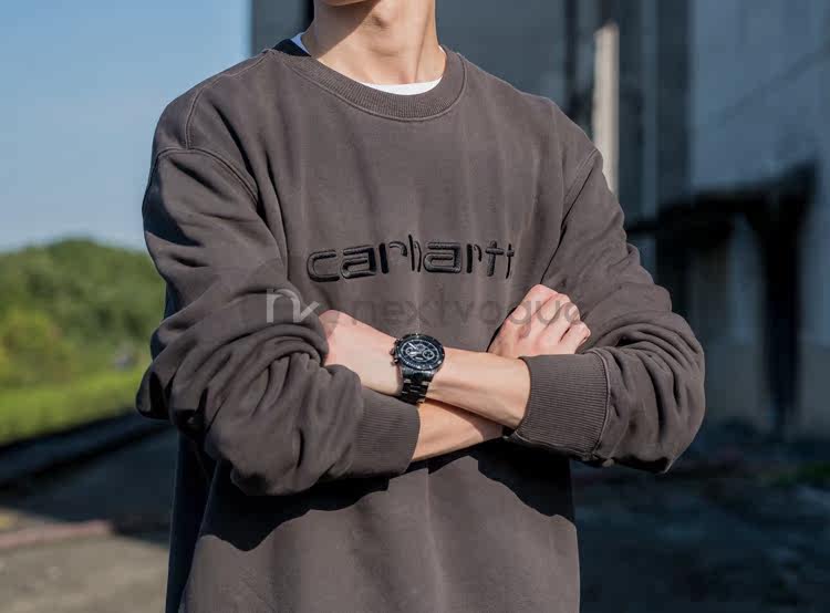 (NextVogue) carhartt wip carhartt sweatshirt washed sweater two colors