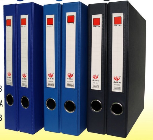 Yongdeli PVC file box 2 inch cardboard file box with clip magnetic buckle data box creative stationery can be printed