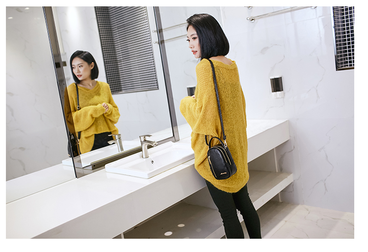 Mini điện thoại di động túi đeo vai nữ đeo chéo túi nhỏ 2018 thời trang mới hoang dã 7 phiên bản Hàn Quốc của ví thủy triều túi đeo chéo