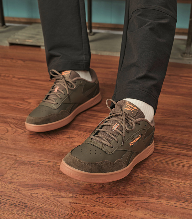 обувь на тонкой подошве ( для скейтборда ) reebok锐步官方男女court advance运动休闲美拉德美式覆古板鞋