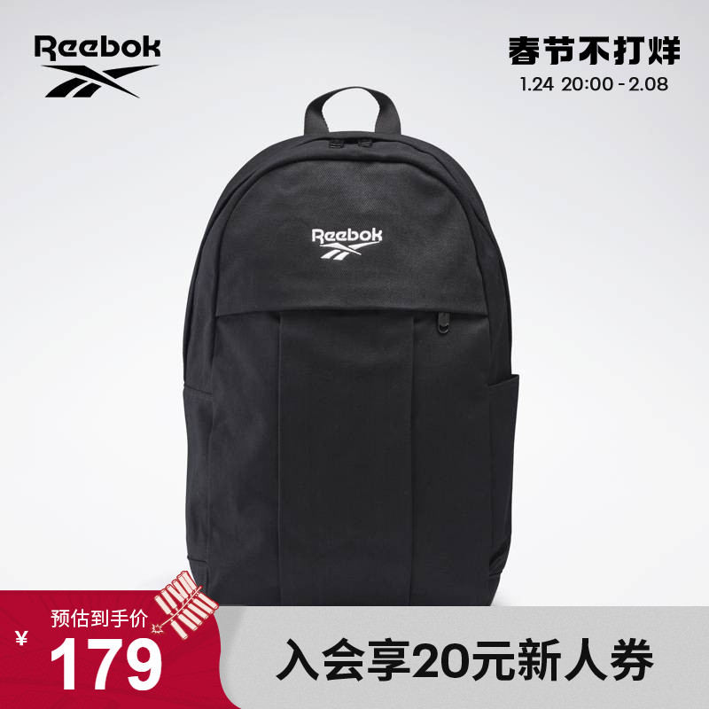 Reebok Official Fall/Winter 2021 New Unisex GG6707 Comfort Casual Versatile Backpack