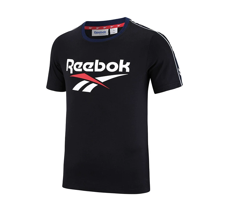 Reebok Reebok chính thức thể thao cổ điển của nam giới thường áo sơ mi ngắn tay mẫu T-Shirt giản dị FUJ28