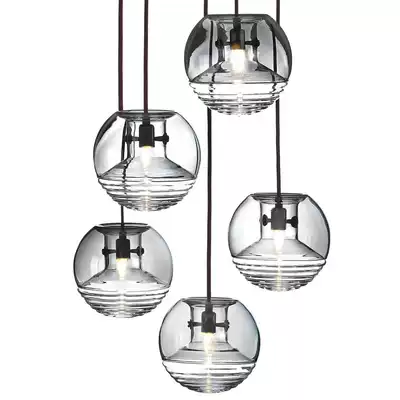 Nordic glass dining room chandelier bar bedroom bedside simple modern creative personality fashion atmospheric glass chandelier