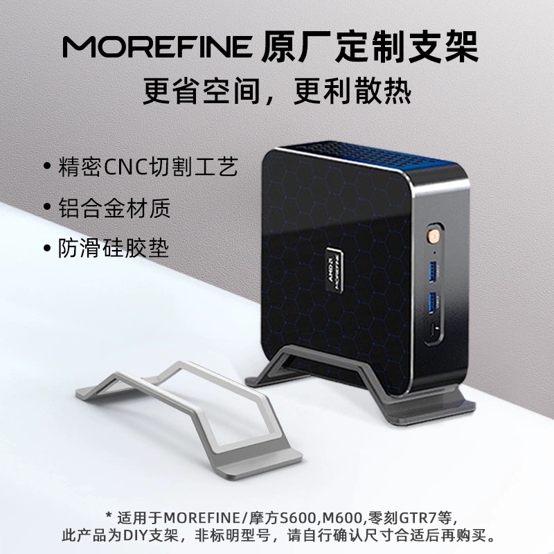 Mini Host Cooling Bracket Aluminum Alloy Suitable for Mofang M600S500+ Zero Moment Gtr7 Base Ventilation Bracket