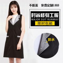Barber shop hairdresser special apron Hair salon assistant hot dye waterproof hair dye womens work clothes customization