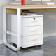 File Cabinet, Office Small Cabinet, Storage Cabinet with Lockable Drawers, Mobile Storage Cabinet with Wheels, Under-Desk Low Cabinet, Storage Cabinet
