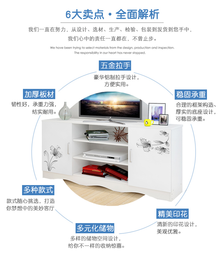 nền kinh tế Bắc Âu hiện đại nhỏ gọn phòng khách tủ TV nhỏ tủ kích thước tủ tủ TV - Buồng tủ giày gỗ