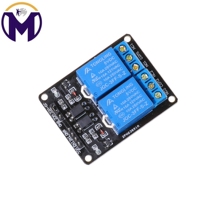 With optocoupler 2-way relay module with optical coupling protection relay extension plate 5V 12V