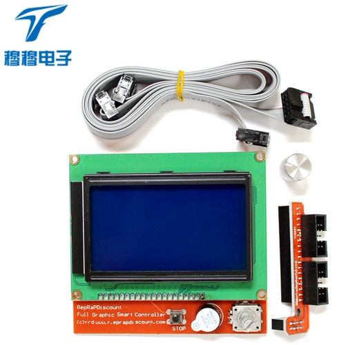 3D -принтер 1.4 LCD12864 Интеллектуальный контроллер ЖК -дисплей с китайскими шрифтами