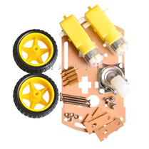 Smart Trolley Chassis Base Bracket Mini Small Kit Follow Trail Remote Control Two Drive Three Wheels Universal Wheel Spare Parts