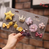 Детская заколка для волос, шпильки для волос, аксессуар для волос для младенца, безвредные детские щипцы для принцессы, не повреждает волосы, Южная Корея