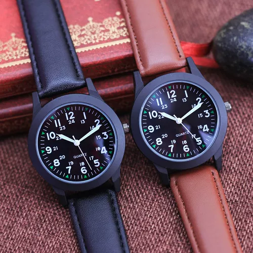 Детский водонепроницаемый ремень для мальчиков, кварцевые модные часы, в корейском стиле