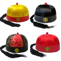 Tang suit landlord hat adult melon hat childrens prince hat male Qing Court Emperor groom hat costume hat decoration