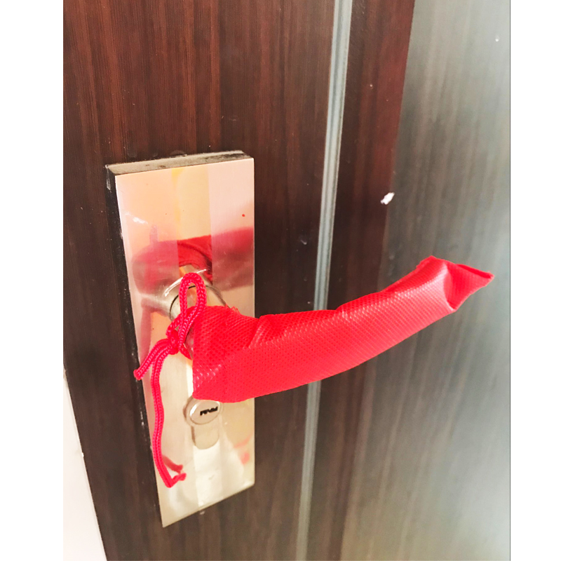 Decoration door handle protective cover protective bag door and window handle protective cover dustproof door cover