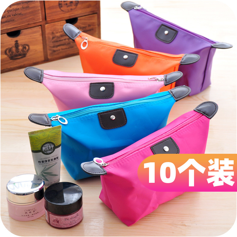 Travel cosmetic bags Cosmetics Package Simple makeup bags Korea cute small label portable washing bags