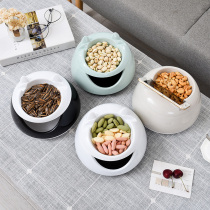 Melon seed shell storage lazy fruit plate Creative personality living room Eat melon seed knock melon seed artifact Melon seed box Melon seed plate