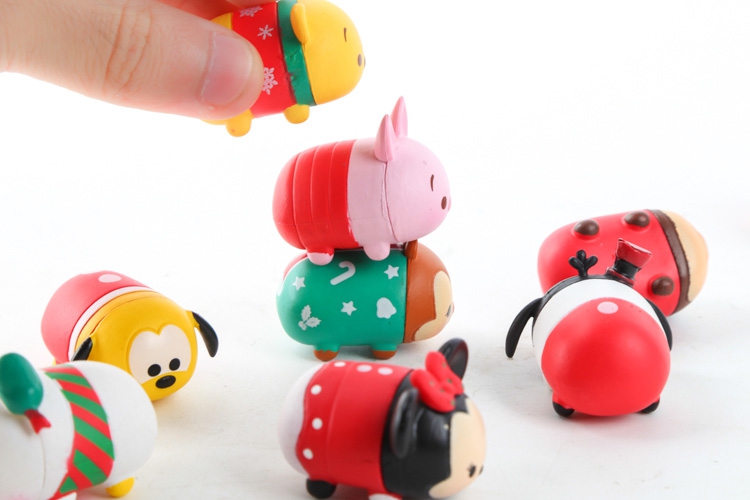 Mickey Minnie Winnie the Pooh Donald Duck Pijie Pig Gaofei Fun Jenga Bộ sưu tập Giáng sinh Trang trí - Trang trí nội thất shop bán đồ dcor bàn học