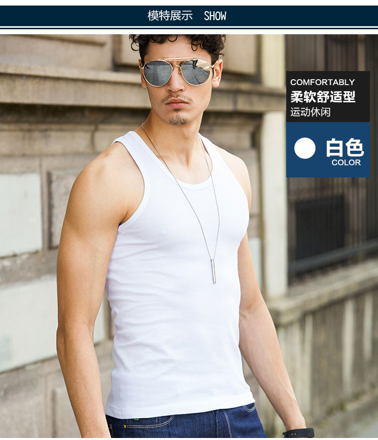 Áo thun nam 100% cotton mùa hè thoáng khí đáy quần thể thao trẻ trung phiên bản Hàn Quốc ao ghi le