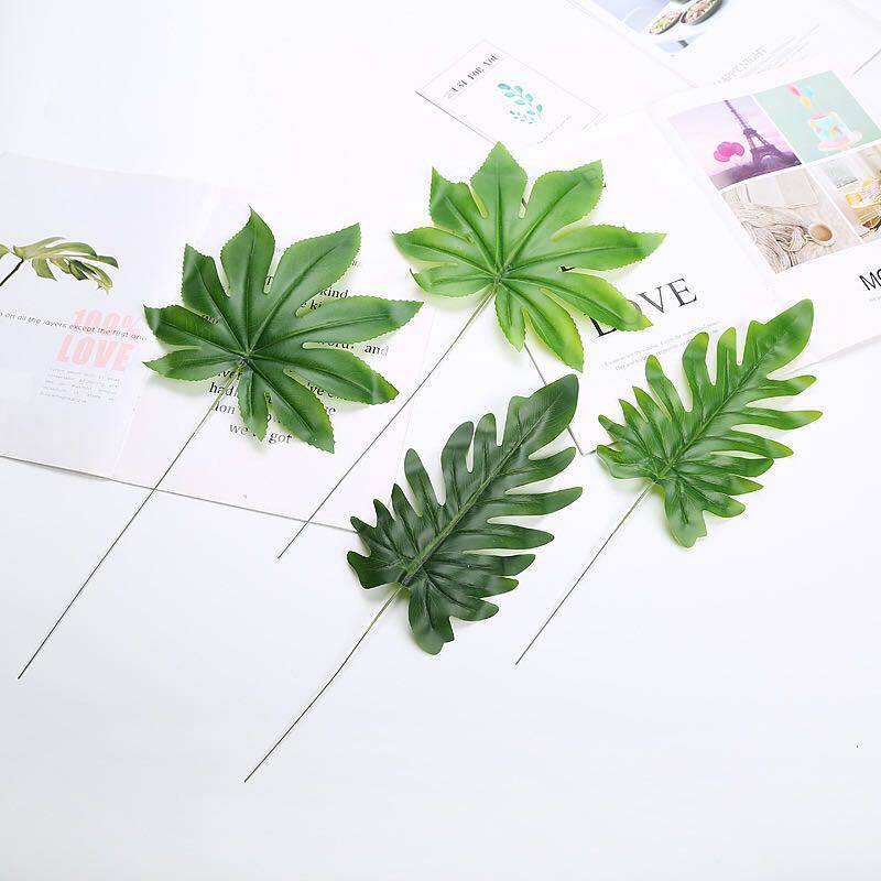 Kindergarten Wall Decoration Simulation Leaves Senteo Ring Creative Diy Handmade Black Board Tabloid Green Leaf Anise