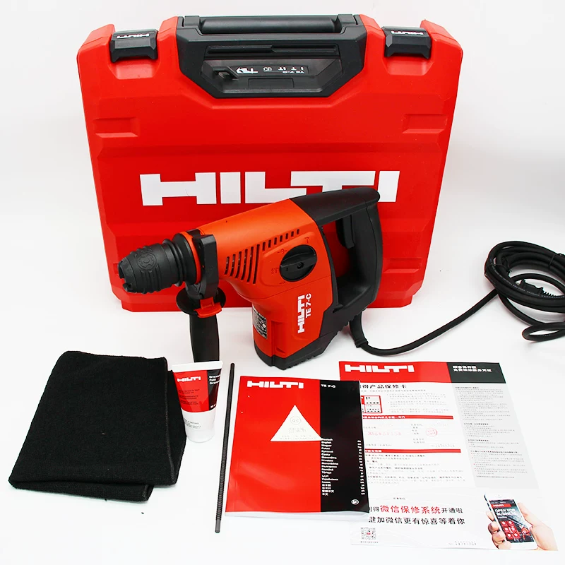 Электрическая молотковая дрель TE7-C из линейки Hilti 720Вт, ударная дрель, промышленного класса, электрическая дрель-пикс TE 7