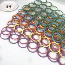 Kindergarten wall decoration Air charm Colorful circle hanging scarf rack Classroom corridor wall corner