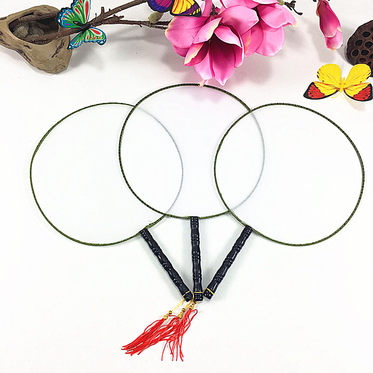 Kindergarten elementary school performance dance fan Empty White House fan painting DIY creative art materials group fan round fan