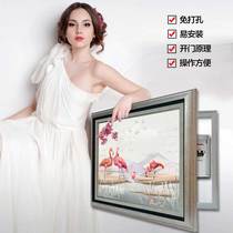 Electric Meter Box Decoration Painting Distribution Box Shelter Mural Living Room Hanging Painting Oil Painting Table Box Modern American Retro Background Wall