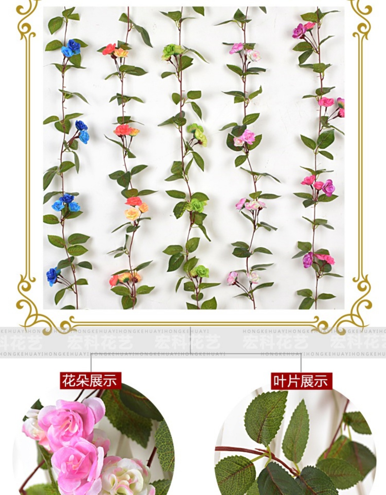 Mô phỏng hoa hồng mây wisteria hoa điều hòa không khí quanh co trang trí nội thất trần nhựa hoa giả cây nho - Hoa nhân tạo / Cây / Trái cây chậu hoa giả để bàn