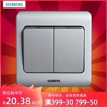 Siemens switch panel Siemens switch socket vision series color silver two-open single control switch panel