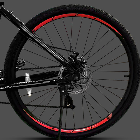 Autocollants de jeu de roues de vélo de montagne, autocollants de sécurité d'avertissement de vélo, voiture de sport sur route, autocollants de jante imperméables hautement réfléchissants