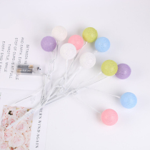 Decorate flower material candy light ball bouquet vibrato the same net red cotton line ball light flower art with flower packaging materials