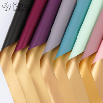 Embellishment flower material two-color gilded paper flower wrapping paper Ouya paper double-sided waterproof bouquet floral florist wrapping paper