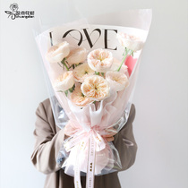 Valentines Day Bouquet Wrapping Paper Flowers Bag Flowers Paper Decoration Flower Shop Floral Packaging Materials Style Pictorial Newspaper Series