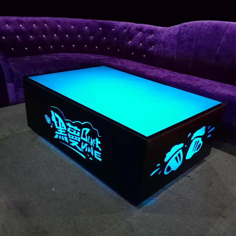 New Spot Bar Tea Table Shine KTV Bag Box Clear Entertainment Venue Eu Style Home Innate Sofa Booth Bar