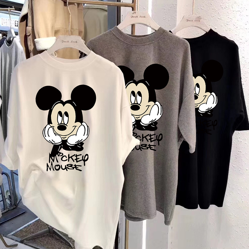 2020 summer loose Mickey Mouse Casual Short Sleeve T-shirt for women