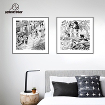 Package Tour Band Art Painting MAGICBUS JOINT Signed Genuine perimeter like you may seem like Im almost far away