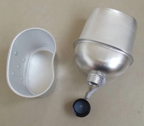 Чайник, ланч-бокс со стаканом, дорожный спортивный портативный комплект, 3 предмета