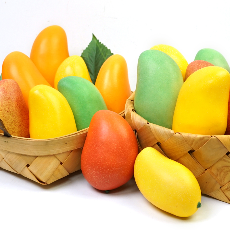 Aggravating simulation of yellow mango fake fruit early teaching window photography exhibition model Guido Princess Mans Taobao-Taobao
