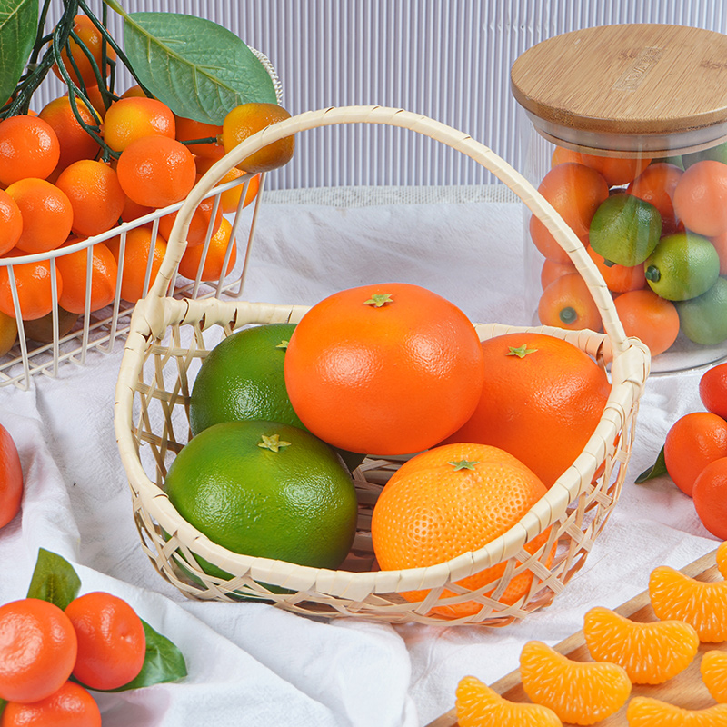 High emulation orange fake orange fake fruit suit model cupboard home display decoration early teaching photographic props-Taobao