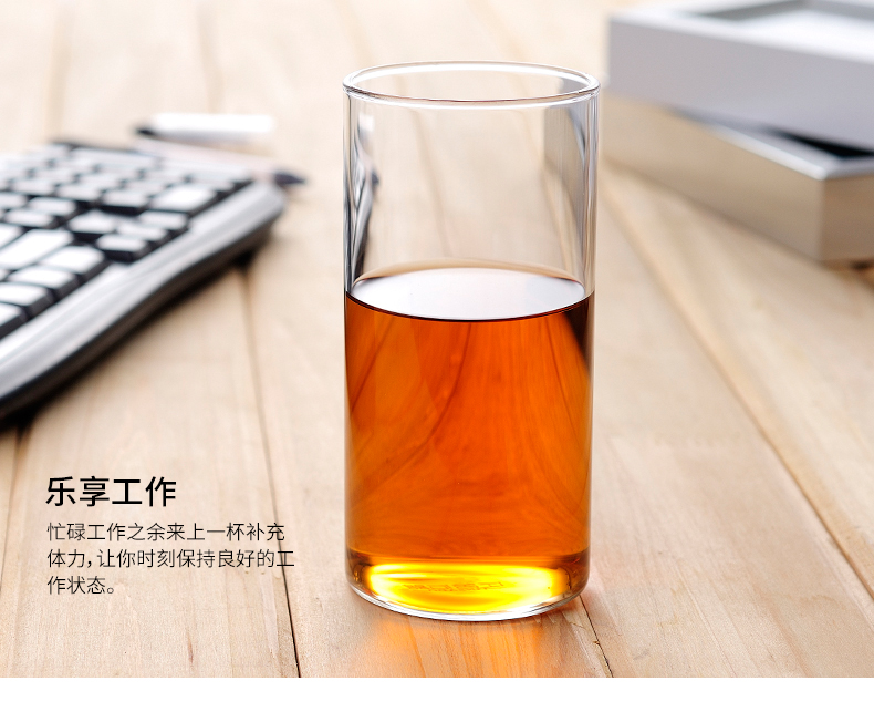 ZuoMing right device 400 ml contracted household manual transparent green tea ultimately responds cold water glass cup milk cup