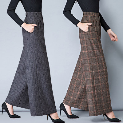 Version paper 1: 1 Real-like tailoring in kind made clothes Q51 autumn winter Mao's wide leg pants long pants women's dress drawings samples
