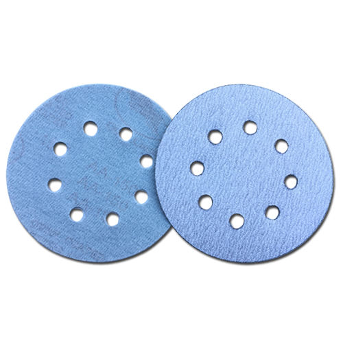 A diamond sandpaper is drilled into the sand