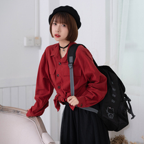 (LIFEGIRL) the highest wearing rate of the shirt COTTON and hemp ancient feelings of the couple BF long-sleeved mens and womens shirts