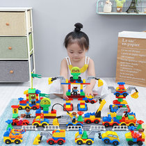 LeHigh Building Blocks Children Toy Baby Puzzle Force Brain Development Assembled Car Big Grain Spell 3-6-year-old 5