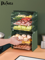 German plazotta household kitchen transparent side dish 3-layer serving dish rack multi-layer tray stacked