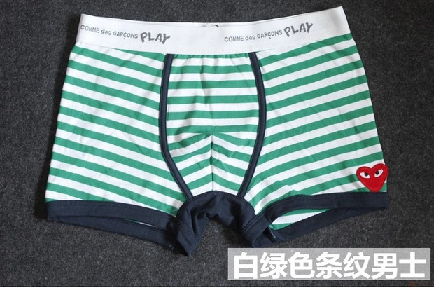 Cặp đôi đồ lót nam dễ thương sáng tạo đồ lót nam boxer tóm tắt cotton thanh niên thủy triều thời trang Hàn Quốc cá tính