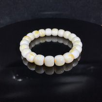 (Live broadcast baby photo link) Pure natural amber beeswax Seiko old-style bracelet porcelain white ball pendant