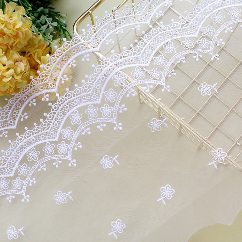 Exquisite water-soluble mesh embroidery palace lace lace accessories handmade diy clothing curtain fabric decorative fabric