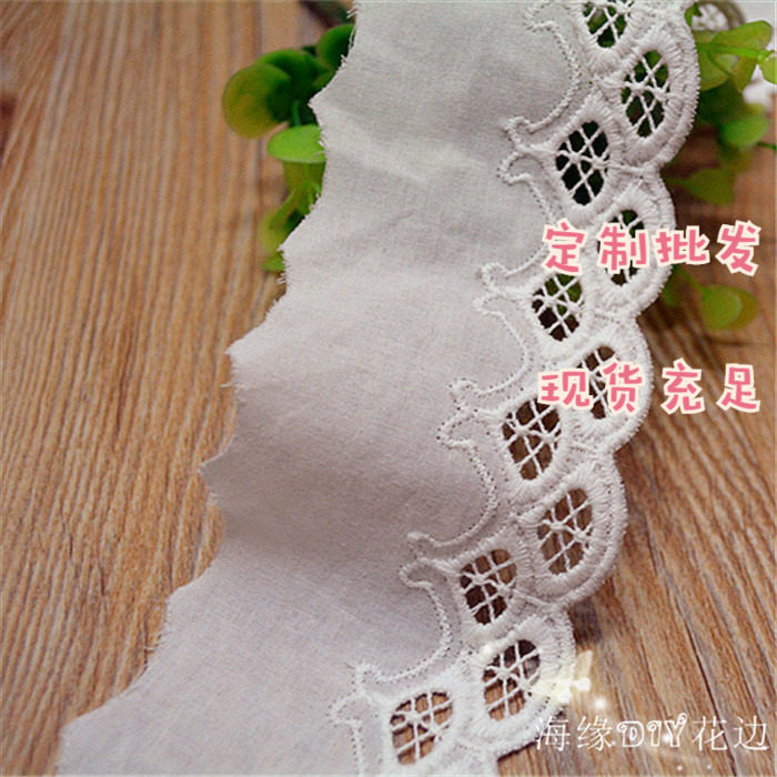 Best selling handmade diy clothing accessories Korean version 119090 cotton cloth embroidery curtain lace lace width 6cm